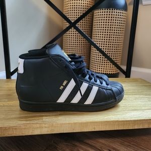 Adidas Pro Model J Big kids Shoes Rednit/White/Gold